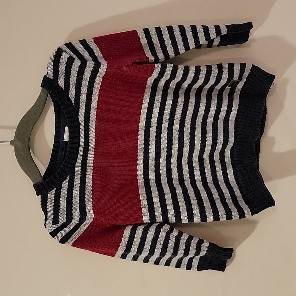 Janie and Jack stripe sweater size 12-18 Months Blue Red